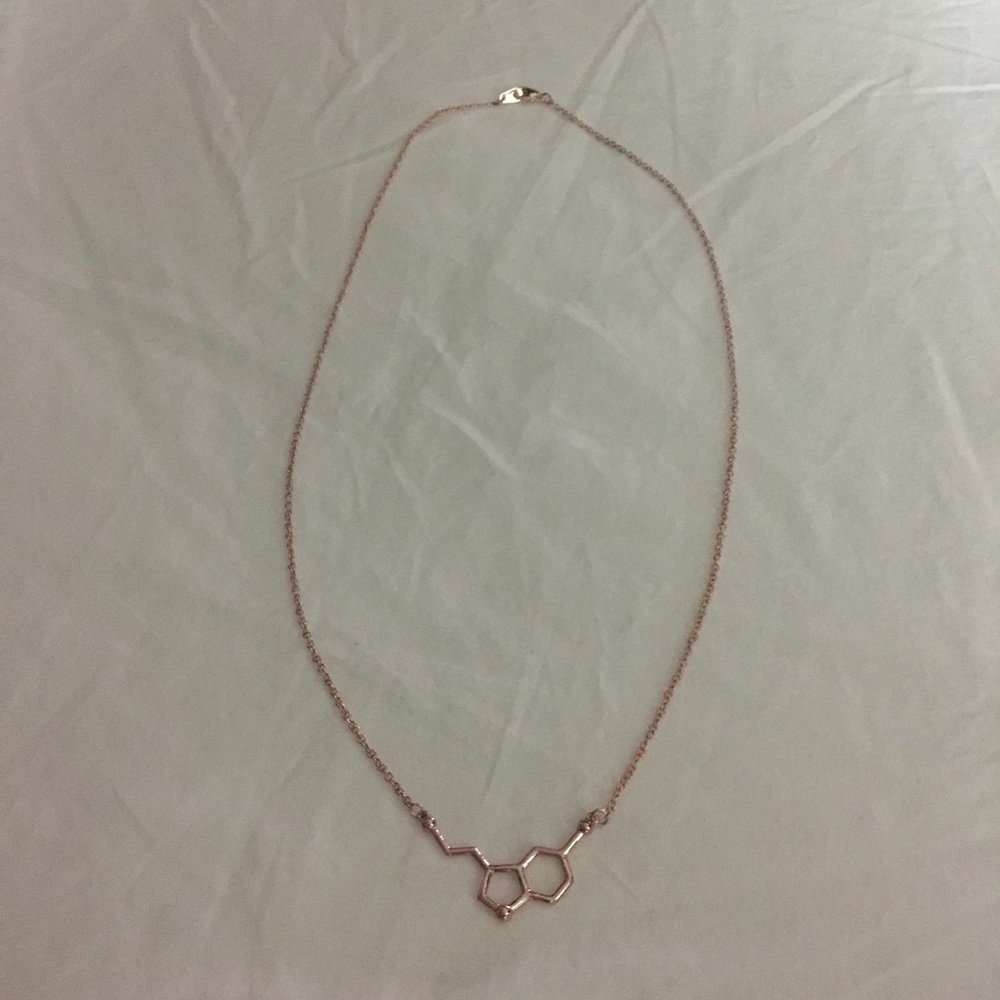 Rose gold serotonin necklace
